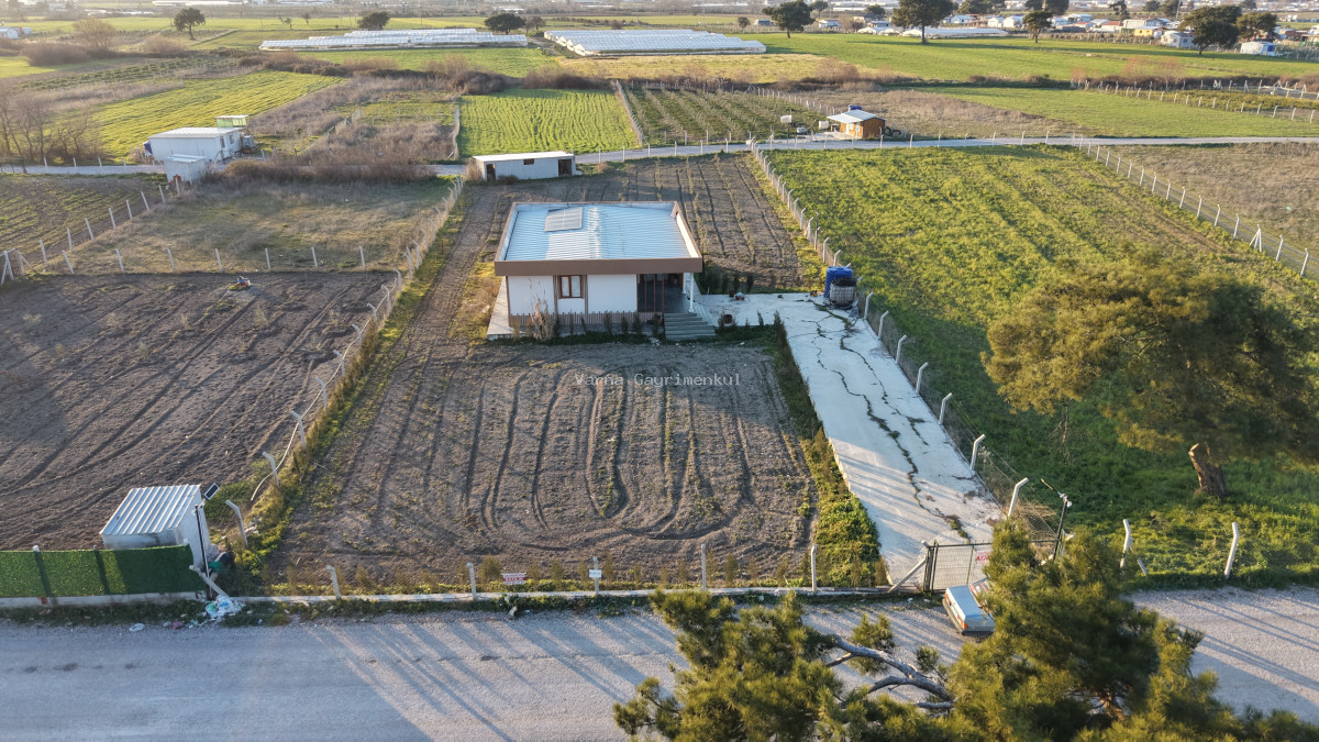 TEKELİDE SATILIK 2.510 M2 ARAZİ İÇİNDE 150 M2 ÇELİK EV İZBANA YAKIN LOKASYONDA