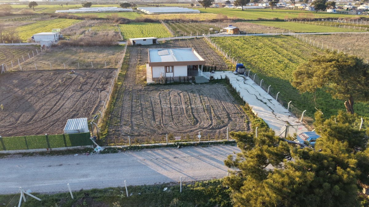 TEKELİDE SATILIK 2.510 M2 ARAZİ İÇİNDE 150 M2 ÇELİK EV İZBANA YAKIN LOKASYONDA - 2
