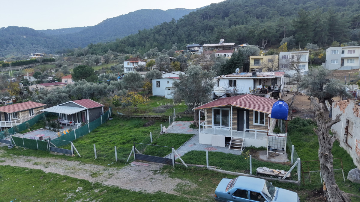 DEĞİRMENDERE KÖY İÇİNDE SATILIK 186 M2 BAHÇE ETRAFI ÇEVRİLİ 65 M2 PREFABRİK EV - 5