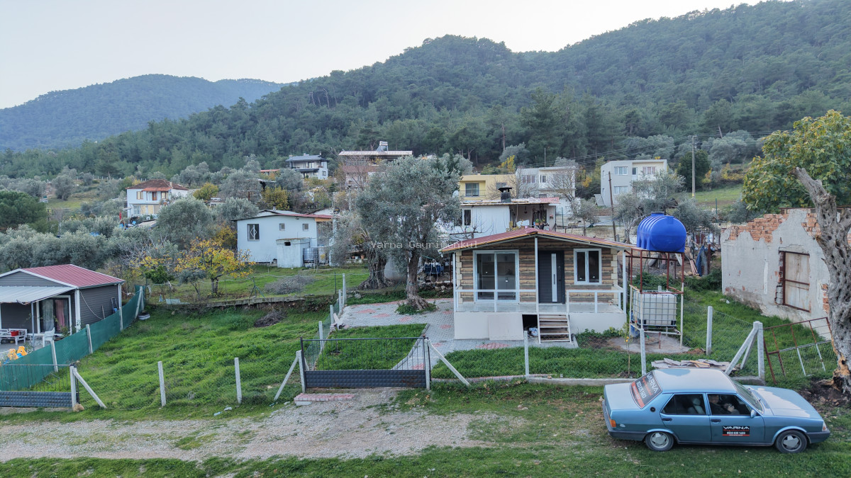 DEĞİRMENDERE KÖY İÇİNDE SATILIK 186 M2 BAHÇE ETRAFI ÇEVRİLİ 65 M2 PREFABRİK EV - 9