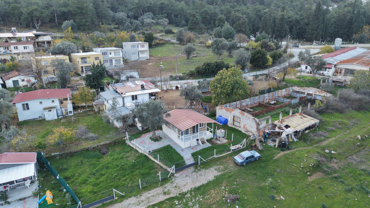 DEĞİRMENDERE KÖY İÇİNDE SATILIK 186 M2 BAHÇE ETRAFI ÇEVRİLİ 65 M2 PREFABRİK EV - 14