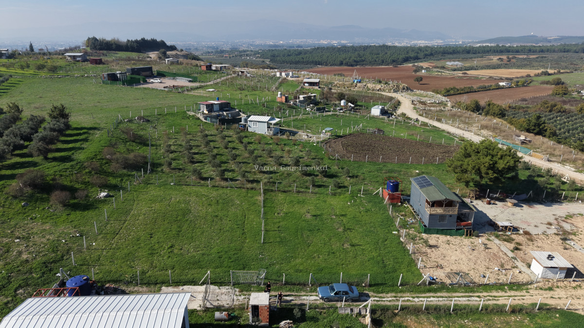 İZMİR OĞLANANASINDA SATILIK 500 M2 TAPULU ETRAFI ÇEVRİLİ MANZARALI HARİKA BAHÇE - 5