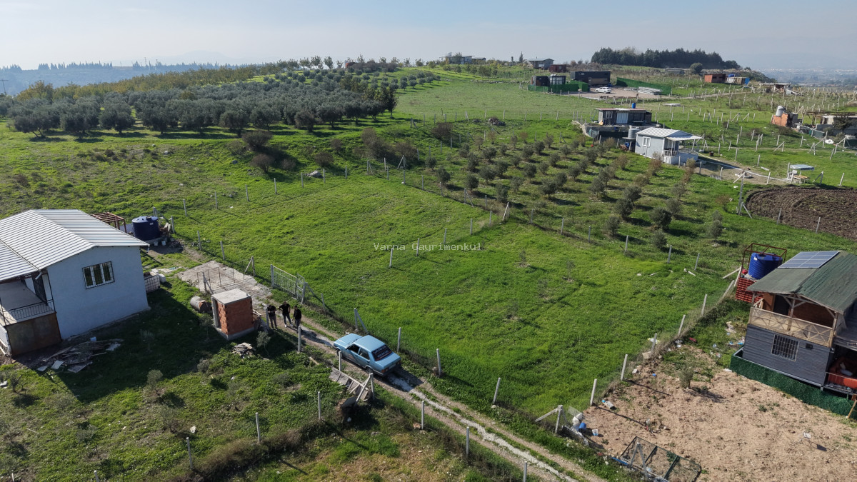İZMİR OĞLANANASINDA SATILIK 500 M2 TAPULU ETRAFI ÇEVRİLİ MANZARALI HARİKA BAHÇE - 6