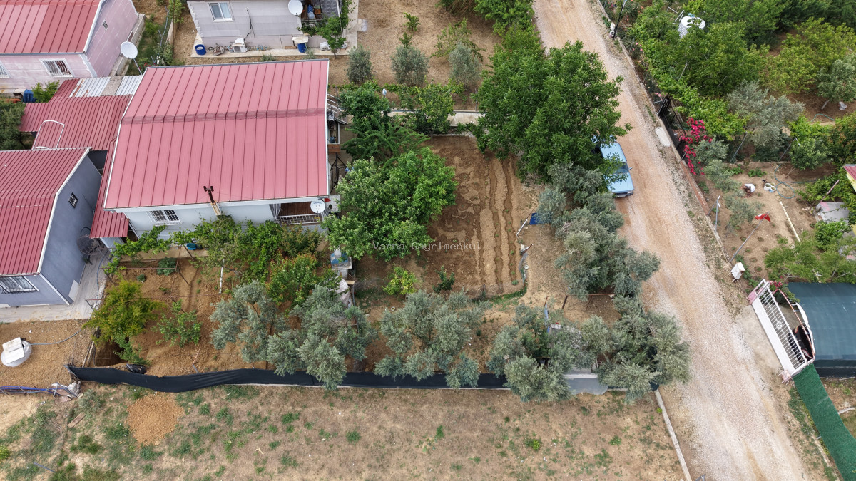 İZMİR ATAKÖYDE SATILIK 500 M2 ARSA İÇERİSİNDE 2+1 EV MEYVE BAHÇESİ SAHİLE 10 DAKİKA - 14